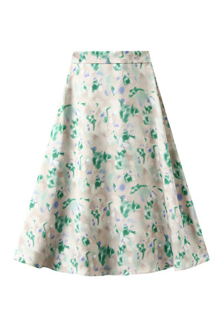 Floral A-Line Casual Skirt