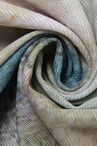 Tie-Dye Cutout Vacation Dress