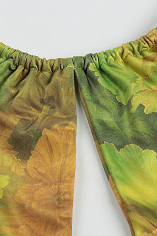 Floral Halter Neck Casual Dress