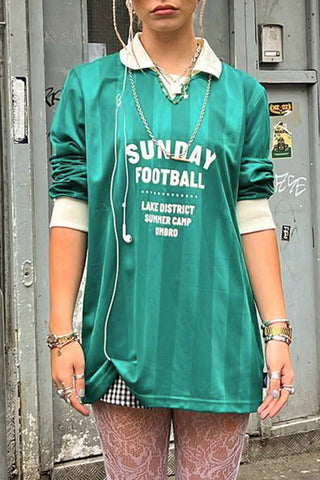 Sunday Football Graphic Long Sleeve Tee