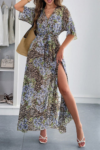 Floral Wrap Maxi Dress
