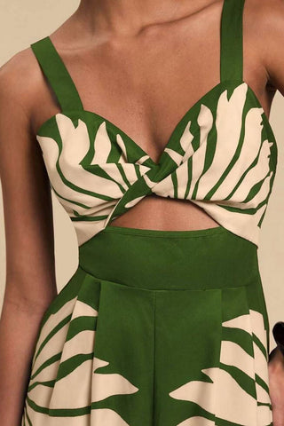 Zebra Print Cutout Romper