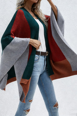 Geometric Open-Front Shrug