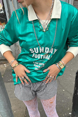 Sunday Football Graphic Long Sleeve Tee