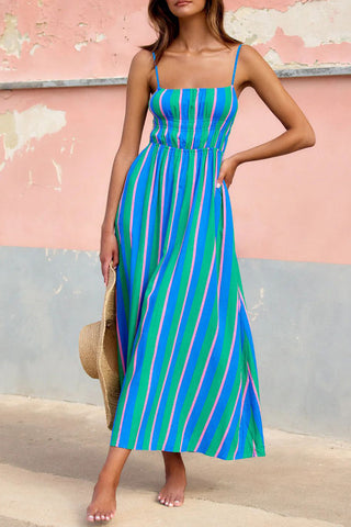 Patterned Strappy Summer Dress