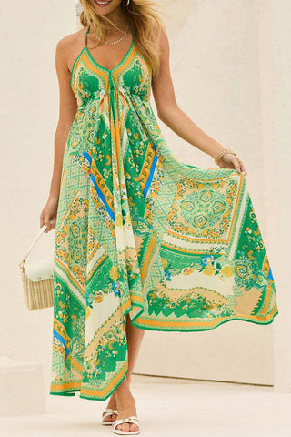 Boho Halter Flow Maxi Dress