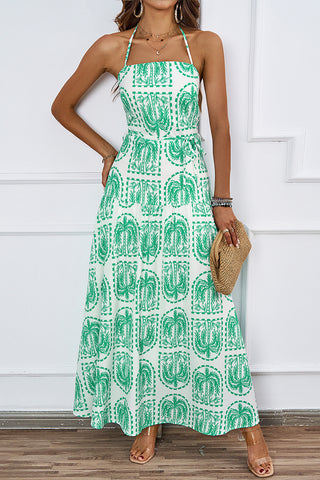 Halter-Neck Maxi Dress