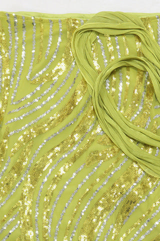 One-Shoulder Skirt Set with Flowing Silhouette