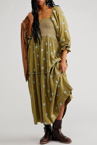 Floral Smocked Dress