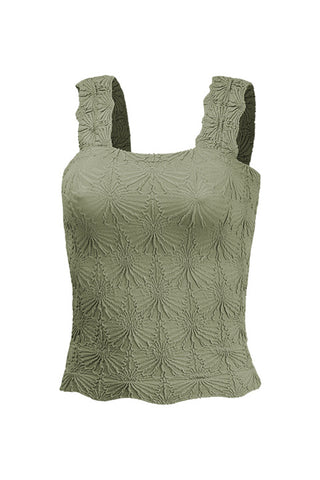 Textured Sleeveless Tank Top