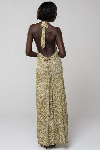 Floral Halter Maxi Dress