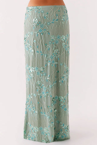 Embellished Maxi Skirt