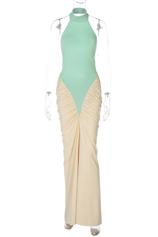 Elegant Halter Evening Dress