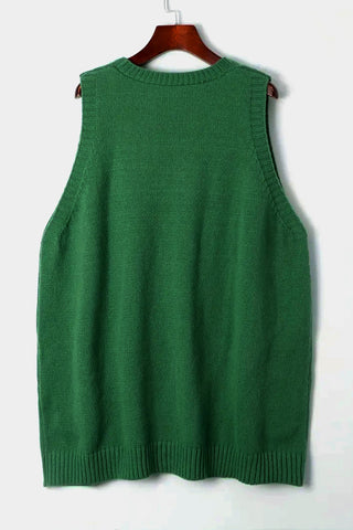 V-Neck Sweater Vest with Pockets