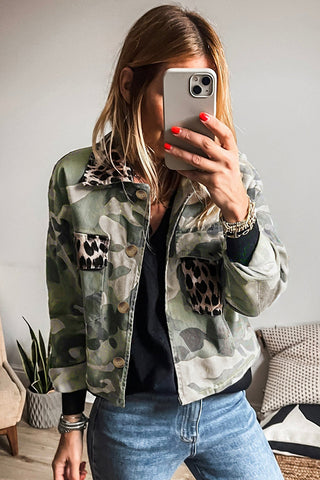 Camouflage Pocket Detail Jacket