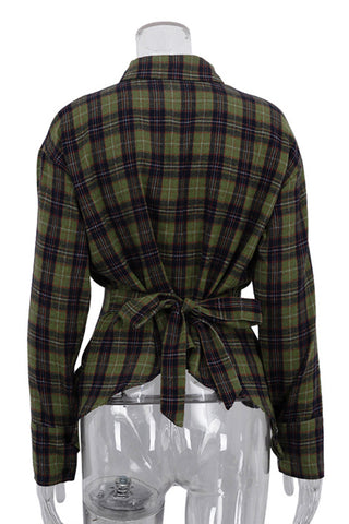 Plaid Button-Down Shirt
