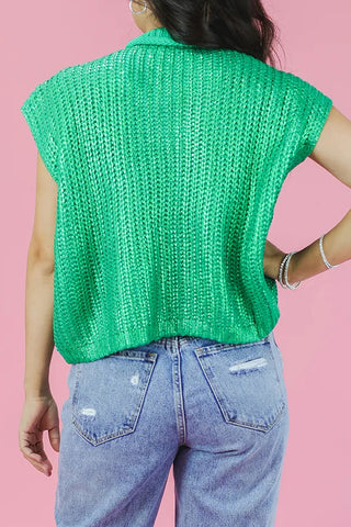 Sleeveless Knit Sweater