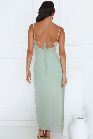 Ruffled Sleeveless Casual Dress