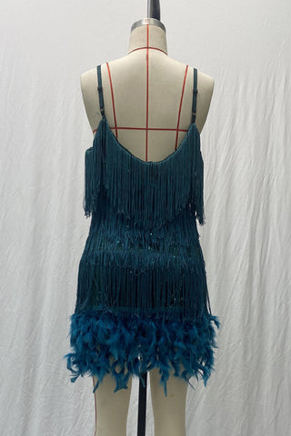 Fringe-Trim Night Out Dress