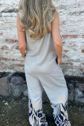 Wrap-Front Wide-Leg Jumpsuit