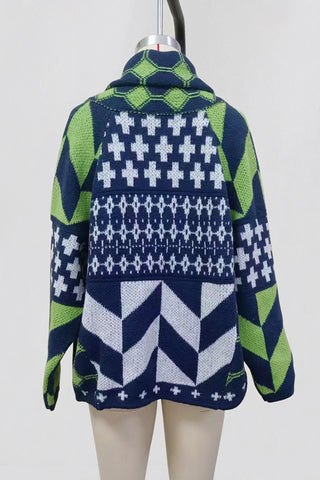 Geometric Knit Cardigan