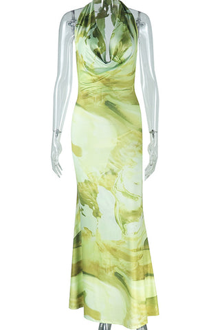 Halter Neck Maxi Dress