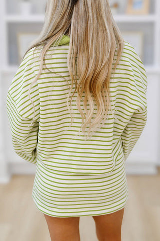 Stripe Long Sleeve Skirt Set