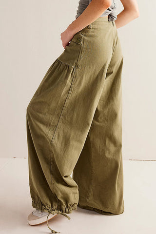 Elastic-Cuff Straight Denim Jeans