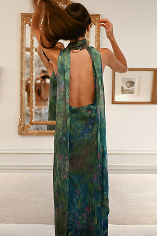 Halter Neck Maxi Dress