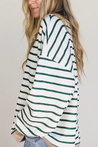 Striped Comfortable Sweatshirt