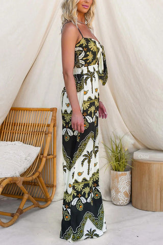 Strappy Tie-Front Jumpsuit
