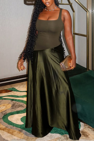 Sleeveless Column Maxi Dress