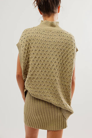 Knit Skirt and Sleeveless Sweater Set