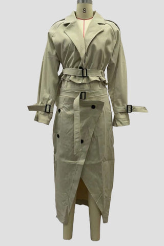 Chic Double-Breasted Skirt Set