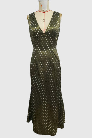 Polka Dot Casual Maxi Dress