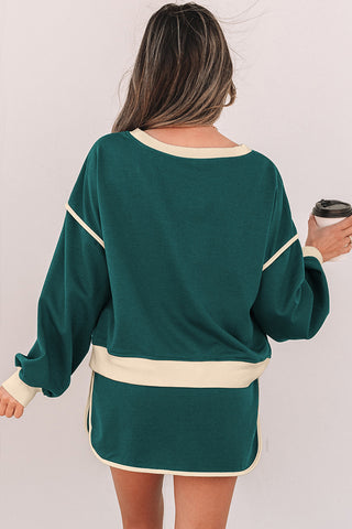 Relaxed Pullover and Skirt Set