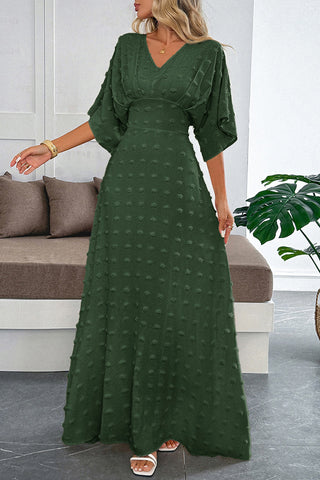 Elegant V-Neck Casual Maxi Dress
