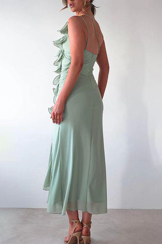 One-Shoulder Ruffled Dress