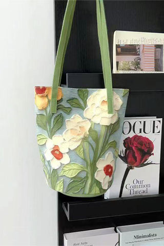 Floral Detail Tote Bag