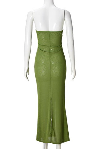 Strapless Cutout Maxi Dress