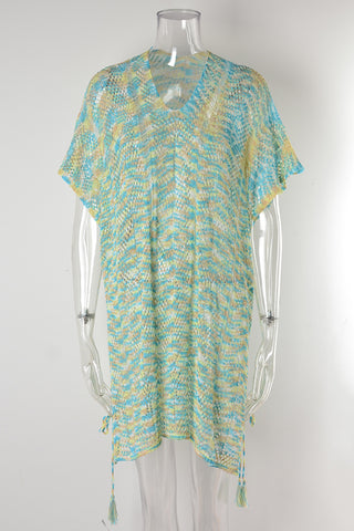 Summer Vibrant Knit Cover-Up