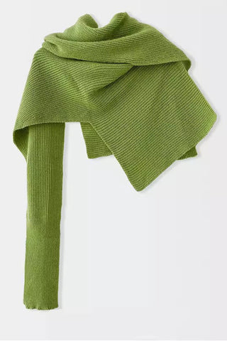 Asymmetrical Ribbed Shrug Cardigan