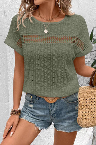 Chic Cutout Knit T-Shirt