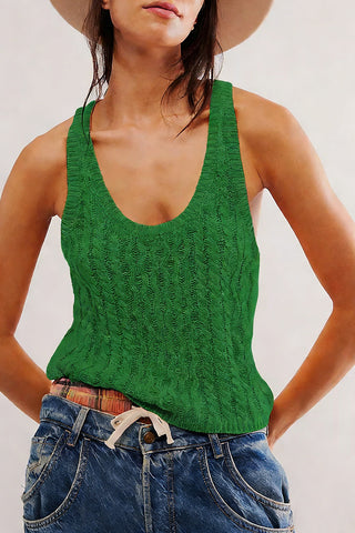Knit Tank Top with a Relaxed Fit
