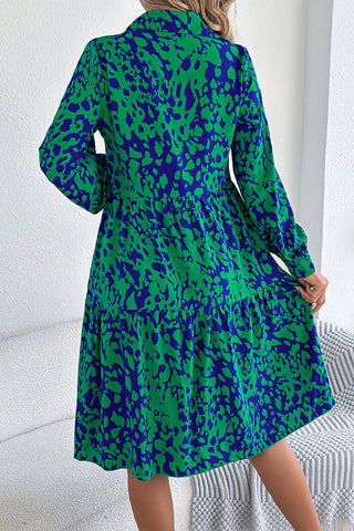 Long Sleeve Dress with Bold Printed Style