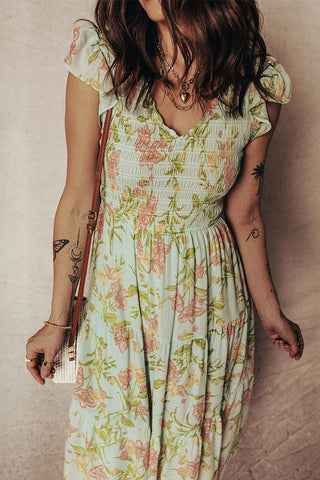 Floral Print Midi Dress
