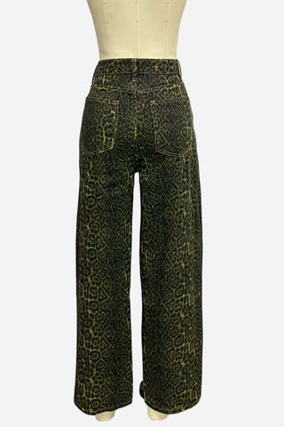 Relaxed Fit Printed Straight Jeans