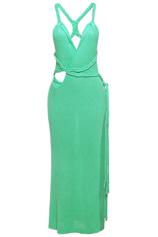 Strappy Cutout Knit Sundress