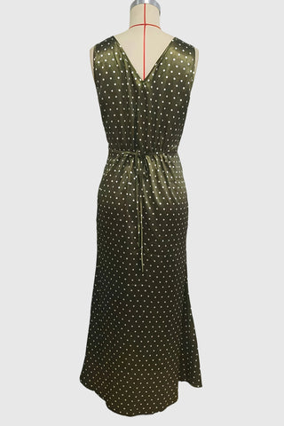 Polka Dot Casual Maxi Dress