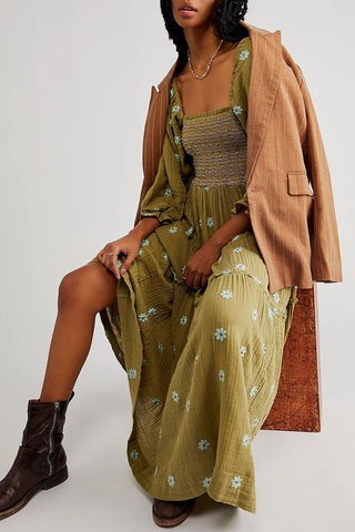 Floral Smocked Dress